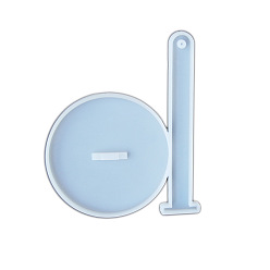 Круглые Силиконовые формы, формы для поддержки пряжи, формы для литья гипсовой смолы, белые, круглые, 155x123x6.5 мм, внутренний диаметр: 100 мм