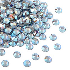 31110 200 Lt. Sapphire Opal AB Камни preciosa® crystal hotfix с плоской основой, чешский хрусталь, круглый(438 11 612 шатон роза вива 12 ®), 31110 200 lt. сапфир опал ab, ss 12 (3~3.2 мм)