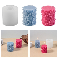 Белый Пищевые силиконовые формы для свечей своими руками, для домашнего декора, цветок, белые, 58x60 мм