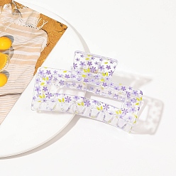 Цветок Пластиковые заколки-коготь для волос для женщин и девочек, цветок, 85x48x40 мм