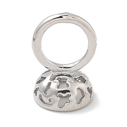 Платина Стойки покрытие латунь подвесные поручительств, долговечный, без свинца и без кадмия, платина, 17.5x11 мм, отверстие : 8.5 мм, Внутренние размеры: 9.5 mm