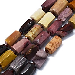 Mookaite Natural Mookaite Beads Strands, Nuggets, 11~14x6~8mm, Hole: 0.9mm, about 28~32pcs/strand, 15.75''(40cm)