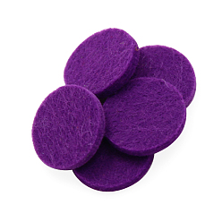 Indigo Fibre Perfume Pads, Essential Oil Diffuser Locket Pads, Flat Round, Indigo, 2.2cm