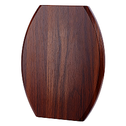 Кокосово-Коричневый Овальные деревянные подставки для медалей, кокосового коричневый, 250x198x15.5 мм