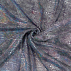 Черный Полиэстеровая бронзирующая ткань, для самостоятельного изготовления поделок и украшения одежды, чёрные, 166 см