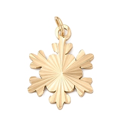Золотой 304 подвески из нержавеющей стали, снежинка очарование, с целью перехода в кольце, золотые, 16.5x12x1.5 мм, отверстие : 3 мм