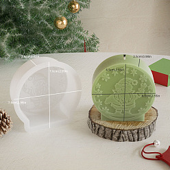 Santa Claus Силиконовые формы на рождественскую тему, формы для свечей, для изготовления свечей, Дед Мороз, 74x77x26 мм, внутренний диаметр: 65x66 мм