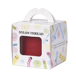 Красный Нейлоновая нить с одной нейлоновой нити внутри, сильнее, чем nwir-r006- серии, красные, 1.5 мм, около 120.29 ярдов (110 м) / рулон