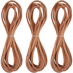 Перу 50м шнур из искусственной замши, замша шнурок из искусственной замши для изготовления ювелирных изделий, Перу, 2.5x1.5 мм