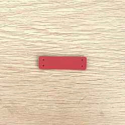 Темно-Розовый Маленькая этикетка из искусственной кожи, сумки для одежды своими руками, прямоугольные, темно-розовыми, 55x20 мм