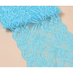 Himmelblau Spitzenbesatz, Polyesterband für die Schmuckherstellung, Himmelblau, 5-7/8 Zoll (150 mm)