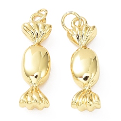 Настоящее золото 18K Стойки обшивки латунные подвески, с целью перехода в кольце, без свинца и без кадмия, долговечный, конфеты прелести, реальный 18 k позолоченный, 25x7x5.5 мм, отверстие : 3.5 мм