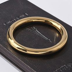 Золотой 304 простые браслеты из нержавеющей стали для женщин, золотые, 1/4 дюйм (0.8 см), внутренний диаметр: 2-1/4 дюйм (5.85 см)