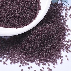 (DB1264) Matte Transparent Mauve MIYUKI Delica Beads, Cylinder, Japanese Seed Beads, 11/0, (DB1264) Matte Transparent Mauve, 1.3x1.6mm, Hole: 0.8mm, about 20000pcs/bag, 100g/bag