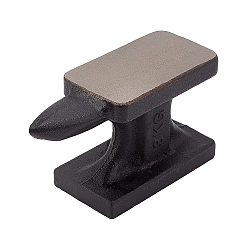 Black Horn Anvil Cast Iron Block Jewelry Making Bench Tool Mini Forming Metalworking, Black, 17x6.6x9.5cm