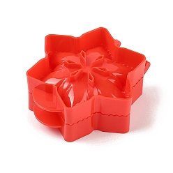 Снежинка Рождественская тема из АБС-пластика, классические мини-прессы, формы для яблочного пирога, инструменты для выпечки, снежинка, 114x104x41.5 мм