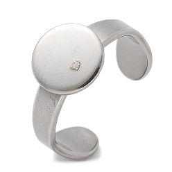 Нержавеющая Сталь Цвет 304 компоненты манжетного кольца из нержавеющей стали, настройка кольца колодки, плоско-круглые, цвет нержавеющей стали, лоток : 10 мм, внутренний диаметр: регулируемый