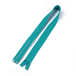 Светлый Морско-зеленый Аксессуары для одежды, нейлоновая и смоляная молния, со съемником молнии сплава, Компоненты застежки-молнии, светло-зеленый, 77.5x3.3 см