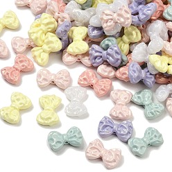 (52) Непрозрачная лаванда Непрозрачные акриловые бусины с УФ-покрытием, радужный, бантом, разноцветные, 16x24x8 мм, отверстие : 2 мм, 357 шт / 500 г