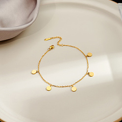 Disc 304 из нержавеющей стали сандалеты очарование, золотые, диск, 7-7/8 дюйм (200 мм)