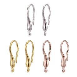 (52) Непрозрачная лаванда 925 стерлингового серебра серьги крюков, с печатью 925, разноцветные, 16x2.5x2 мм, отверстие : 1 мм, 20 датчик, штифты : 0.8 мм