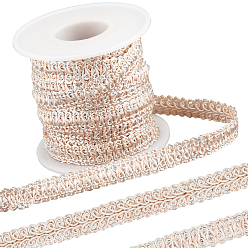 Льняное Полотно 10ярдов полиэстеровой кружевной ленты, аксессуары для одежды, с пустыми пластиковыми катушками 1pc, белье, 1/2 дюйм (12 мм)