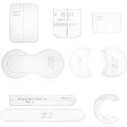 Clear Waist Bag Acrylic Template, Leather Handcraft Patterns Model, Clear