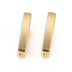 Real 24K Gold Plated Eco-Friendly Brass Watch Band Clasps, Long-Lasting Plated, Lead Free & Cadmium Free, Real 24K Gold Plated, 10x1.8x4mm