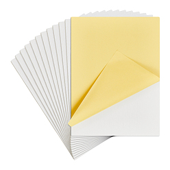 White Self-adhesion Polystyrene Foam Board, Rectangle, White, 356x280x5mm