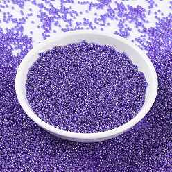 (RR176) Transparent Cobalt Luster Миюки круглые бусины рокайль, японский бисер, 15/0, (rr 176) прозрачный кобальтовый блеск, 1.5 мм, отверстия : 0.7 mm, около 250000 шт / фунт