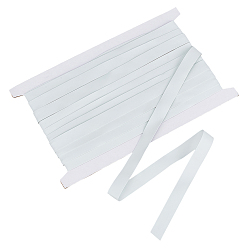 Белый 10 ярдов синтетического каучукового эластичного шнура, аксессуары для купальников, плоский, с 1бобинами из поликарбоната, белые, 1/2 дюйм (12 мм)