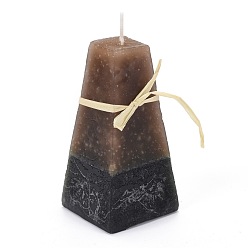 Sienna Cone Shape Aromatherapy Smokeless Candles, with Box, for Wedding, Party, Votives, Oil Burners and Home Decorations, Sienna, 5.95x5.95x11.95cm, Pendants: 32x20.5x2mm