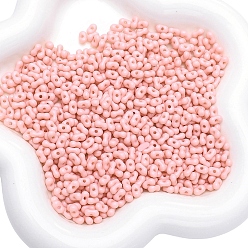 Легкий Лосось Непрозрачные акриловые бусины в виде арахиса, светлый померанцевый, 6x4 мм, о 105 шт / комплект