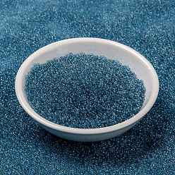 (RR1880) Transparent Blue Gray Gold Luster MIYUKI Round Rocailles Beads, Japanese Seed Beads, 15/0, (RR1880) Transparent Blue Gray Gold Luster, 1.5mm, Hole: 0.7mm, about 250000pcs/pound