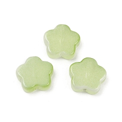 Темный Хаки Прозрачные стеклянные бусины, звезда, спекающийся лак, Темный хаки, 14x15x5 мм, отверстие : 1.2 мм