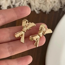 Золотой Металлические заколки для волос из кожи аллигатора, бантом, аксессуары для волос для женщин и девочек, золотые, 25x15 мм