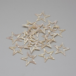 Lilac Cellulose Acetate(Resin) Pendants, Star, Lilac, 29x29.5x2.5mm, Hole: 1.5mm