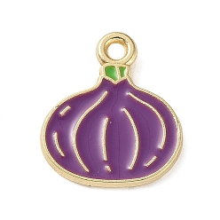 Onion Подвески из эмали и сплава, золотые, лук, 15.5x13x1.5 мм, отверстие : 1.5 мм