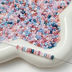 (52) Непрозрачная лаванда Стеклянные бусины, овальные, аксессуары для браслетов своими руками, разноцветные, 4x3x2 мм, отверстие : 0.8 мм