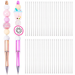 Нержавеющая Сталь Цвет 50 шт. 201 штифт для шариковой ручки из нержавеющей стали, цвет нержавеющей стали, 117x1.5 мм