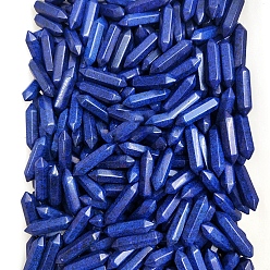 Ляпис-Лазурь Натуральные целебные камни лазурита, камень в форме пули с двойными концами, для балансировки рейки, 32x8 мм
