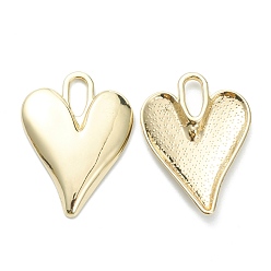 Light Gold Подвески из сплава , сердце прелести, золотой свет, 34.5x25.5x3 мм, отверстие : 4x9 мм