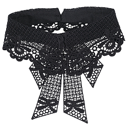 Черный Женский накладной воротник из полиэстера, отделка горловины своими руками аксессуары для одежды, чёрные, 434x160x4 мм