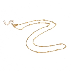 Золотой 304 из нержавеющей стали ссылка цепи ожерелья, с латунным удлинителем бордюрной цепи, золотые, 23.18 дюйм (58.9 см)