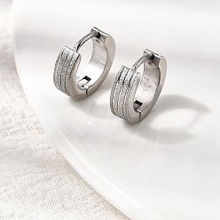 Нержавеющая Сталь Цвет Серьги из 304 нержавеющей стали, , цвет нержавеющей стали, 13~13.5x4 мм