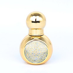 Moccasin Glass Roller Ball Bottles, with Plastic Cover, SPA Aromatherapy Essemtial Oil Empty Bottle, Moccasin, 5.9x3.7cm, Capacity: 15ml(0.51fl. oz)