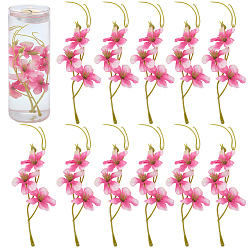 Ярко-Розовый 30шт. искусственная ветка сливы из ткани, для свадебного прохода центральные столовые конфетти вечерние сувениры украшения дома, ярко-розовый, 160x70x5 мм