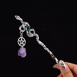 Звезда Легированные Палочки для Волос, аксессуары для волос для женщин и девочек, звезда, 185x25 мм