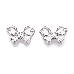 Платина Наберешь металлизации шарики сплава, без кадмия, без никеля и без свинца, бантом, платина, 10x14.5x3.5 мм, отверстие : 1.8 мм