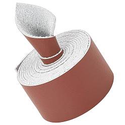 Saddle Brown Flat Microfiber Imitation Leather Cord, Garment Accessories, Saddle Brown, 37x1.5mm, about 2.19 Yards(2m)/Roll